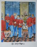 Livgardens Officerskorps til taffel på Amalienborg Slot